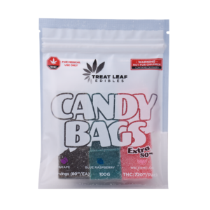 Grape, Blue Rasberry, Watermelon 80mg THC Gummies 9 pack