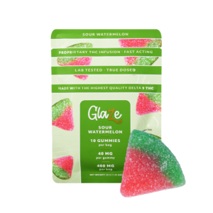 Watermelons Bag by Glaze - 1 Bag, 10 Gummies, 40mg Each