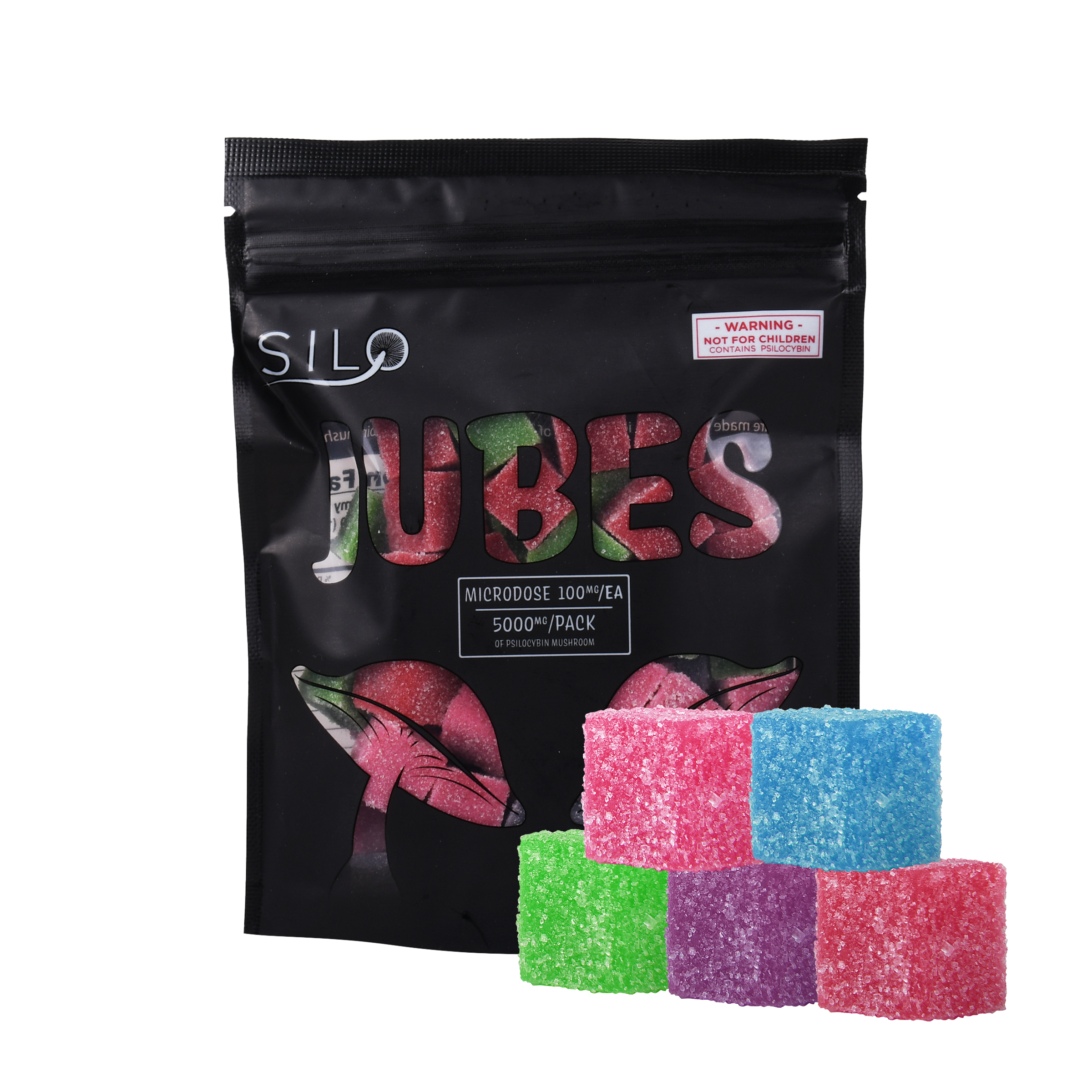 Silo Jubes Microdose Psilocybin Mushroom Gummies Original Assorted