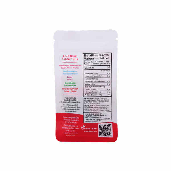 Fruit Bowl Box  – 160mg per gummy x 10 gummies per bag x 9 bag per box = 14,400mg THC per box - Image 5