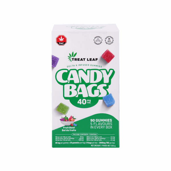 Fruit Bowl Box  – 40mg per gummy x 10 gummies per bag x 9 bag per box = 3,600mg THC per box - Image 7