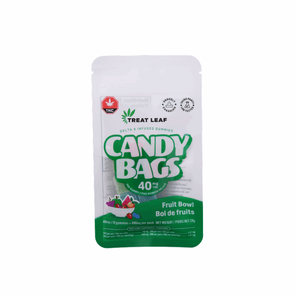 Fruit Bowl Box  – 40mg per gummy x 10 gummies per bag x 9 bag per box = 3,600mg THC per box - Image 5