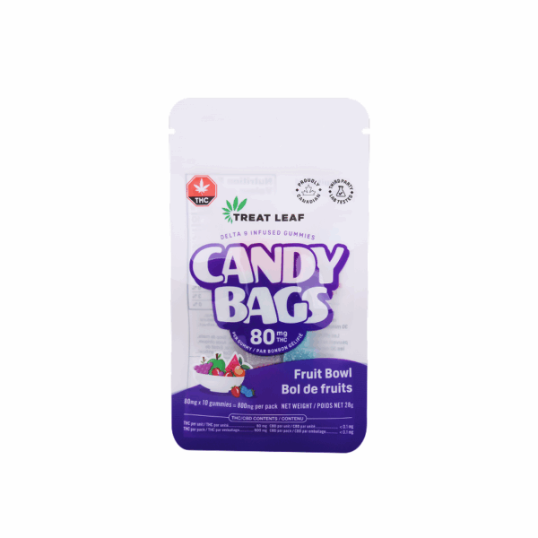Fruit Bowl Box  – 80mg per gummy x 10 gummies per bag x 9 bag per box = 7,200mg THC per box - Image 5