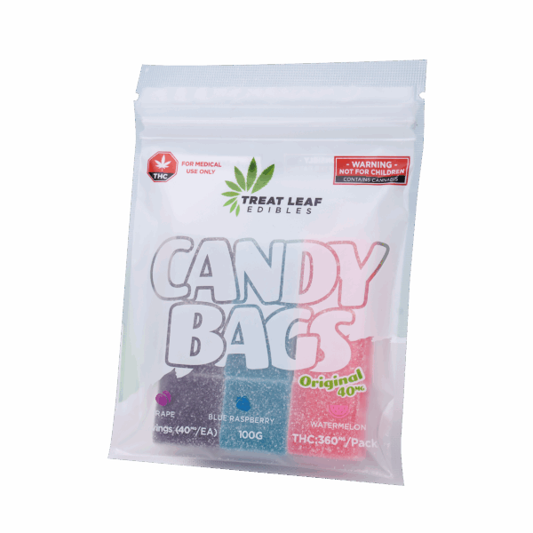 Grape, Blue Rasberry, Watermelon 40mg THC Gummies 9 Pack - Image 3