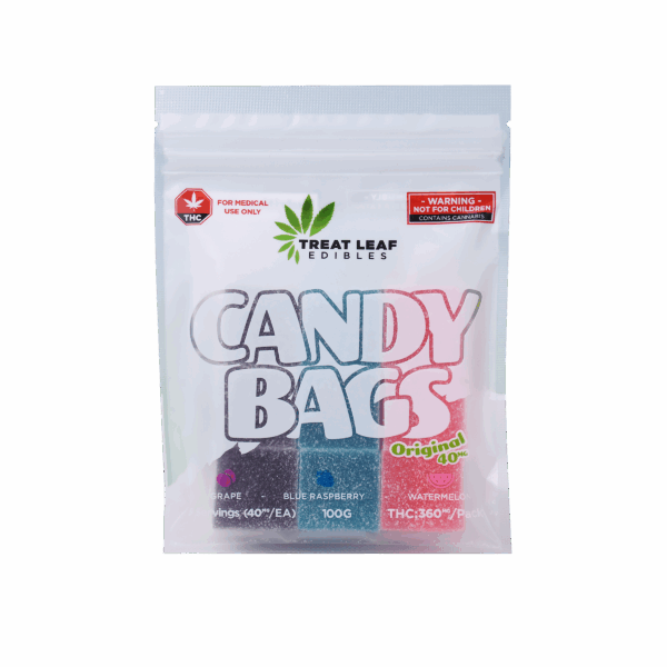 Grape, Blue Rasberry, Watermelon 40mg THC Gummies 9 Pack - Image 2