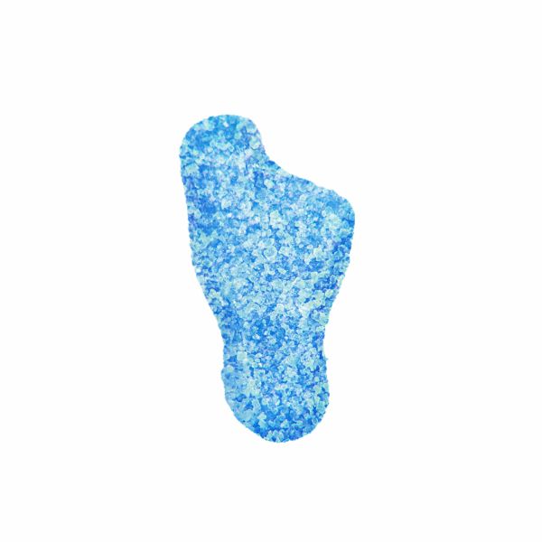 Blue Raspberry Big Feet Box by Glaze - 1 Box, 10 Bags, 400mg Each - Image 6