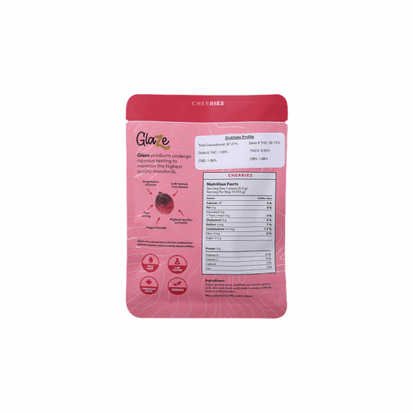 Cherries Box by Glaze - 1 Box, 10 Bags, 400mg Each - Image 5